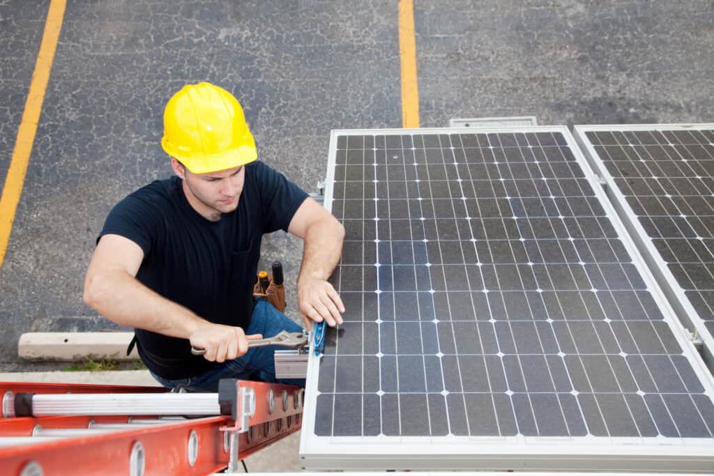 commercial solar panel installation